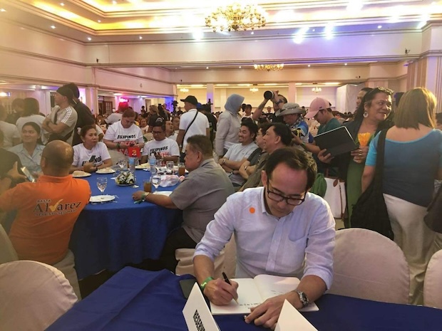 Former Executive Secretary VicRodriguez, who was also President Ferdinand Marcos Jr.s campaign manager in the 2022 elections, joins the forum of Duterte leaders and supporters in Davao City on Sunday, Jan. 28, 2024.