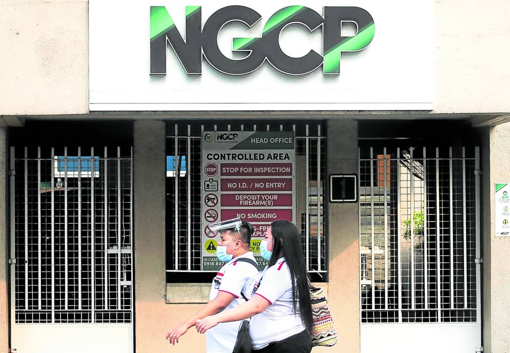 PHOTO: NGCP logo on a building. STORY: Marcos orders government to set standard in conserving energy