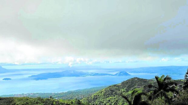 CALMNESS This view of Taal Volcano from Tagaytay City on Jan. 4 is one of serenity despite the high volume of sulfur dioxide emission recorded in previous weeks. —TAGAYTAY CITY TOURISM OFFICE PHOTO