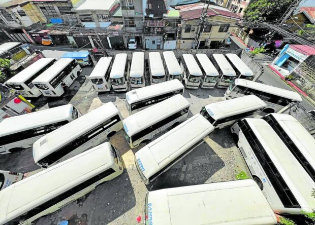 NOT UP TO US The Land Transportation Franchising and Regulatory Board says the choice of jeepney model, like the ones shown above, was up to drivers and operators who may pick from those made locally or abroad. —GRIG C. MONTEGRANDE