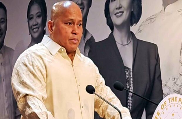 CHALLENGE Sen. Ronald “Bato” dela Rosa, one of principal respondents in the complaint for crimes against humanity filed in the International Criminal Court in 2017, wants Malacañang to be forthright about its position on the ICC probe related to the drug war of former President Rodrigo Duterte. —VIDEOGRAB FROMSEN. RONALD “BATO” DELA ROSA FACEBOOK PAGE