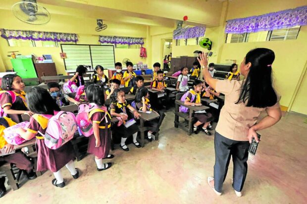 Public school teachers like Ivy Catungal of San Diego Elementary School in Batasan Hills, Quezon City, can focus more on teaching once they are unburdened of administrative tasks unrelated to their main job under a new Department of Education order.
