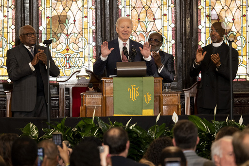 Biden condemns white supremacy in church speech