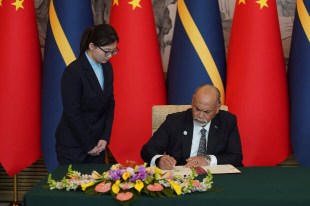 Ex-Taiwan ally Nauru re-establishes diplomatic ties with China
