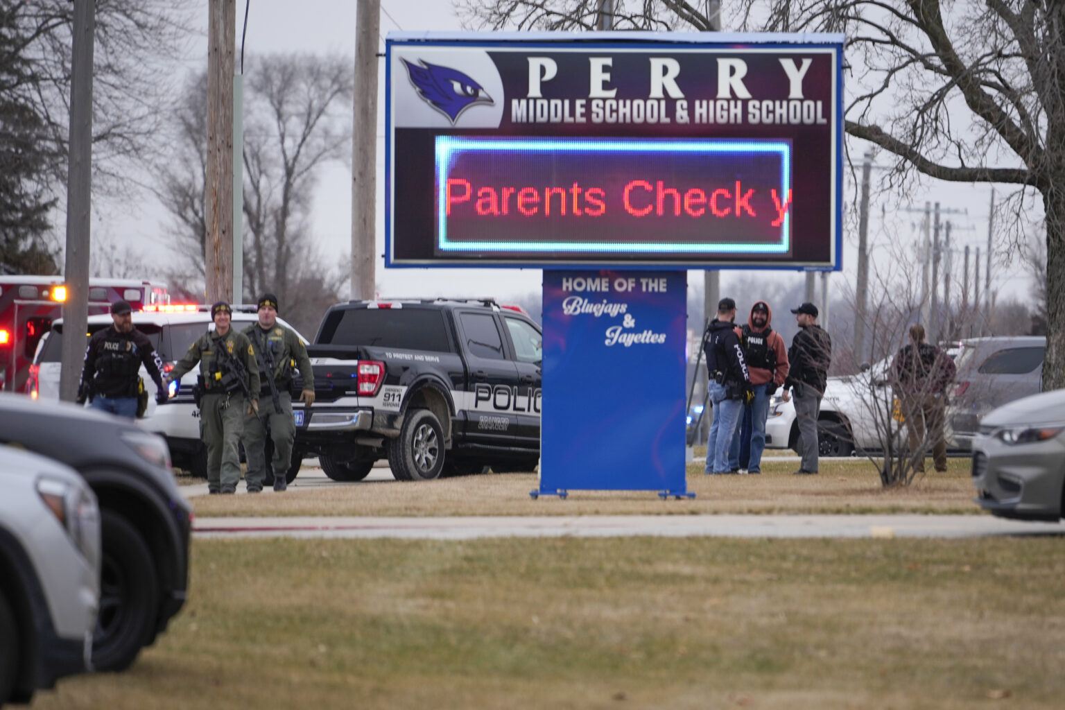 Shooting at high school in Perry, Iowa, police say