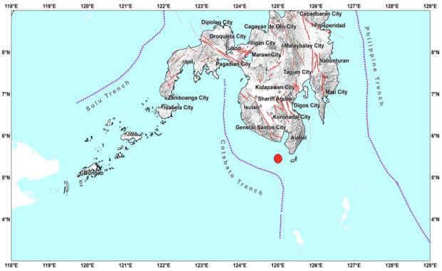 4.2-magnitude quake hits Sarangani municipality in Davao Occidental