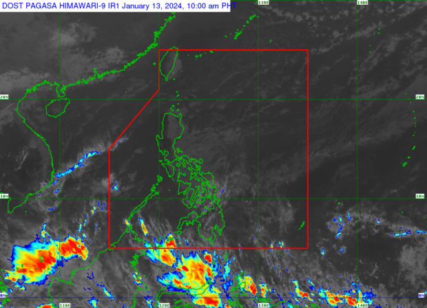 Pagasa says parts of the Philippines may see rains for next 3 days