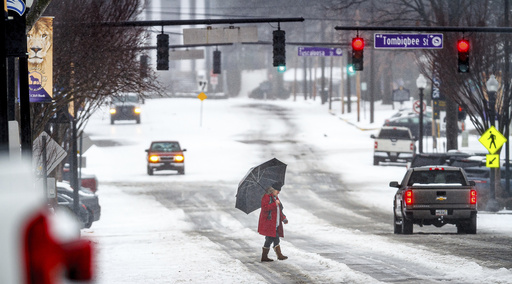 Brutally cold weather reaching deep into lower United States