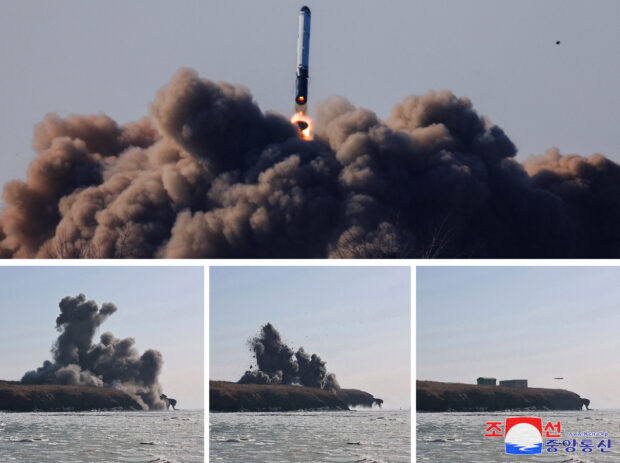 Sinubukan ng North Korea ang pagpapaputok ng mga cruise missiles noong Pebrero 2, 2024.