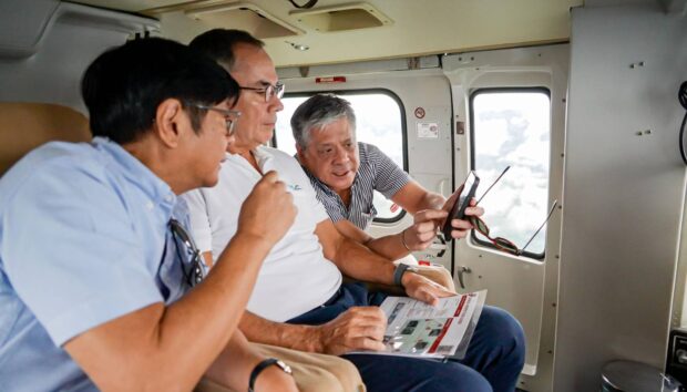 PHOTO: President Ferdinand Marcos Jr. STORY: Marcos conducts aerial inspection of flood-stricken Davao de Oro town