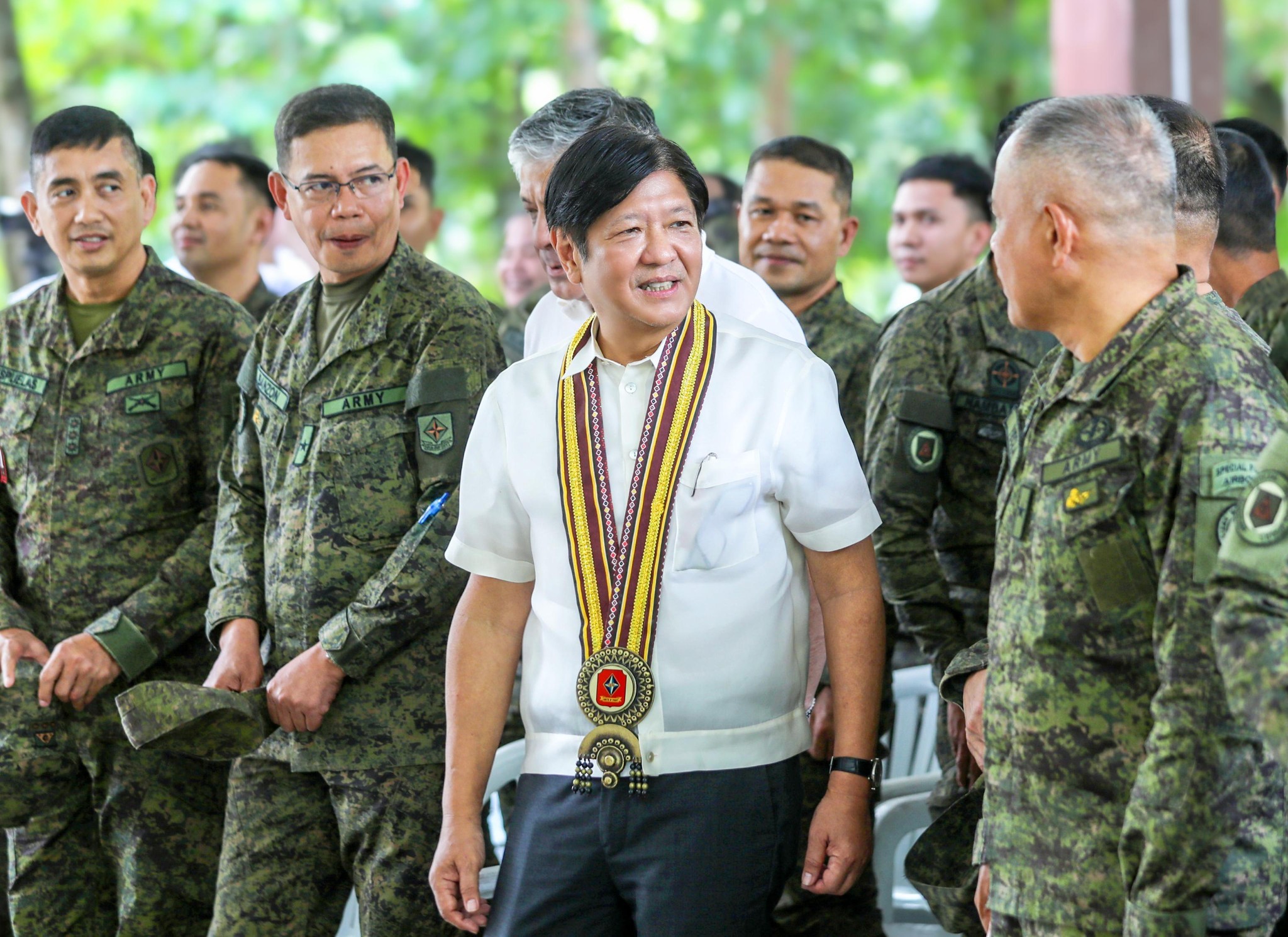 President Ferdinand Marcos Jr. on Friday said he hoped for the Caraga Region to be cleared of terrorist threats by the end of 2024. 