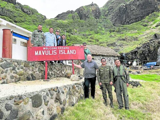 Defense Secretary Gilberto Teodoro Jr., Armed Forces of the Philippines chief Gen. Romeo Brawner Jr. and other military officials visit Batanes on Feb. 6 to inspect the military facilities in the province. Batanes Gov. Marilou Cayco joined the military officials during their visit. 