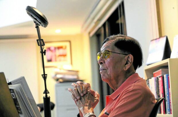 PHOTO: Juan Ponce Enrile STORY: Enrile says ‘no regrets, no mistakes,’ as he turns 100