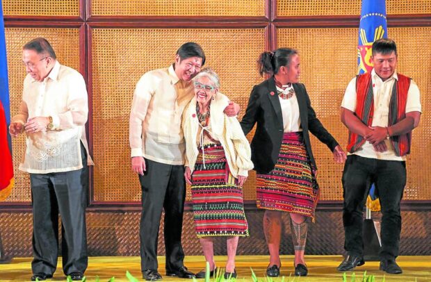 Whang-Od, model gov’t workers feted in Palace rites
