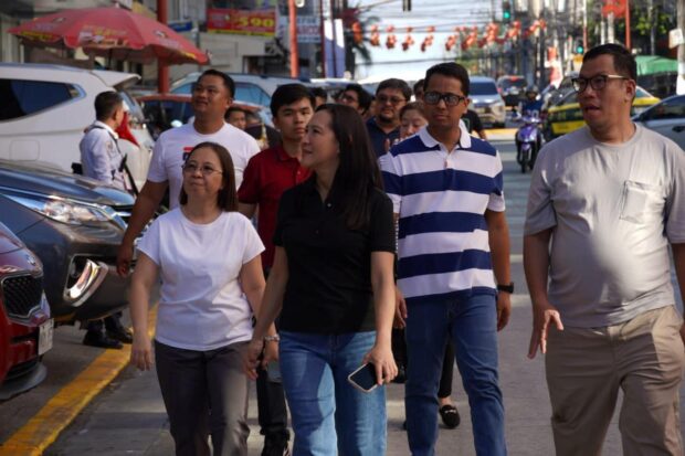 PHOTO: Quezon City Mayor Joy Belmonte leads inspection of Banawe Street. STORY: Chinese New Year celebration in QC pushes Banawe Street as tourism hub 