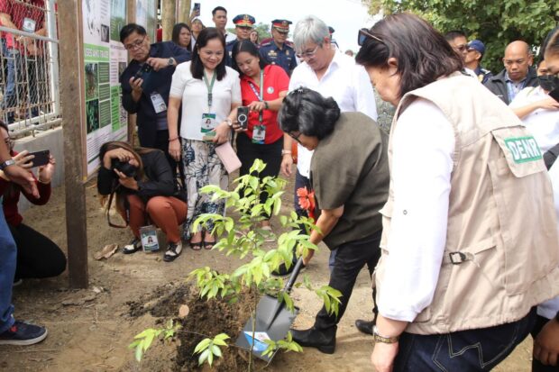 Department of Environment and Natural Resources (DENR) Secretary Maria Antonia Yulo-Loyzaga joins a groundbreaking ceremony for a marine research station at Sta. Ana, Cagayan. | PHOTO: DENR