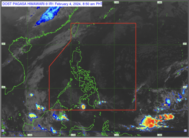 Pagasa reports that two weather systems — northeast monsoon (amihan) and easterlies will mainly affect residents in Northern Luzon and eastern parts of Visayas and Mindanao. (Photo courtesy of Pagasa)