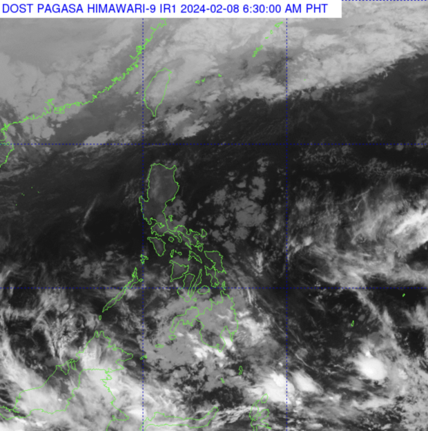 PHOTO: Pagasa Himawari-9 satellite photo. STORY: Pagasa: Expect light to moderate rainfall in Mindanao on Thursday