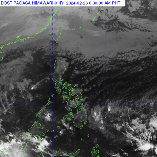 PHOTO: Satellite weather photo of the Philippines from Pagasa STORY: Pagasa: Light rains to prevail over PH due to amihan and easterlies