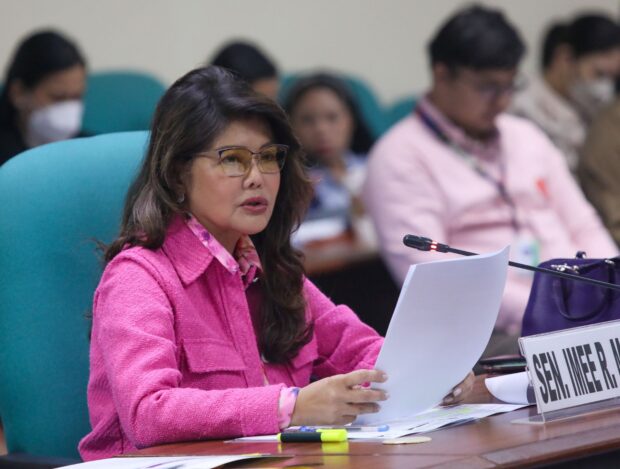 PHOTO: Sen. Imee Marcos STORY: Sen. Imee Marcos eyes separate probe for DSWD cash aid