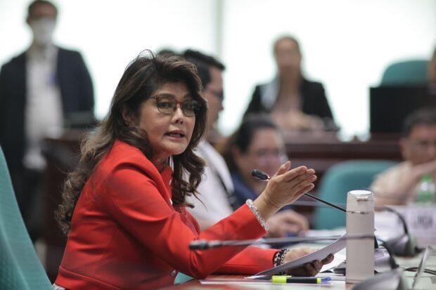 PHOTO: Sen. Imee Marcos STORY: Imee Marcos says ’conspiracy‘ to tear apart UniTeam breaks her heart
