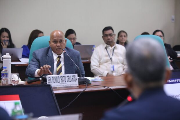 DELA ROSA CONCLUDES PROBE ON ELECTION-RELATED INCIDENT: Sen. Ronald "Bato" Dela Rosa concludes the investigation of an election-related shooting incident in Cotabato City which resulted in the death of three persons and numerous injuries last year after complainants Mother Kalanganan Barangay Captain Datu Bimbo Ayunan Pasawiran and party withdrew their accusations that the Philippine National Police (PNP) had tampered with the case under the influence of higher authorities. “Since they withdrew their allegations, there is nothing to investigate from the PNP. Mayor (Mohammad Ali Dela Cruz Matabalao), you sought my assistance and you heard they withdrew their case several times. Thank you for your efforts in seeking help from this committee…because your Committee on Public Order and Dangerous Drugs will never stop investigating anomalies, especially if they involve the PNP,” Dela Rosa said Wednesday, February 21, 2024. Dela Rosa recommended the modernization of criminal investigation techniques and the support of the forensic group’s capability build-up. (Bibo Nueva España/Senate PRIB)