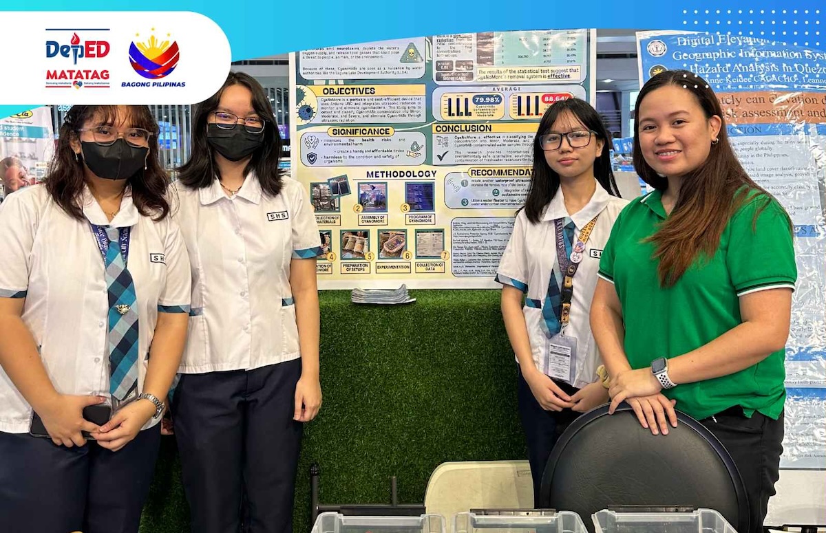 Quezon City Science HS students develop algal bloom remover