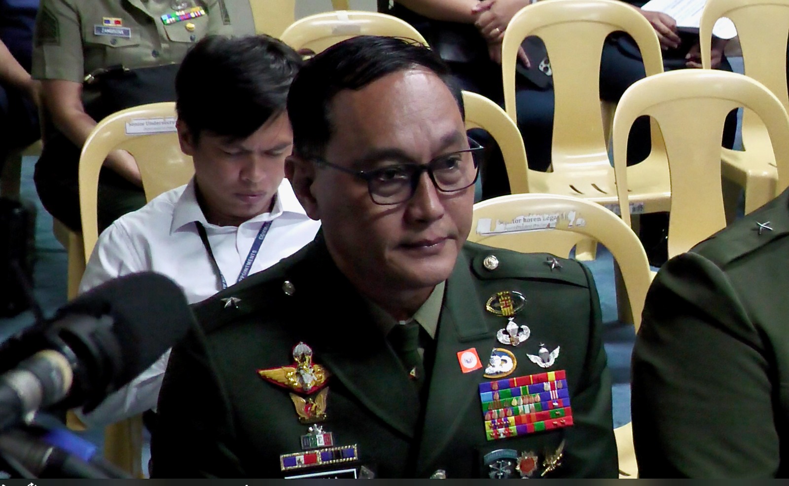 Army official appears before Senate Commission on Appointments hearing (Noy Morcoso/INQUIRER.net)
