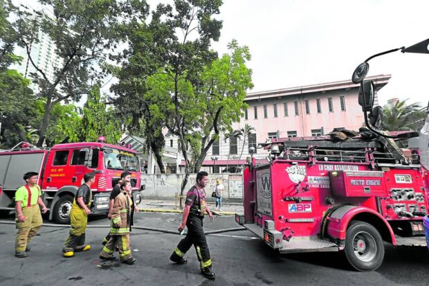 BFP to inspect electrical system of fire-struck PGH