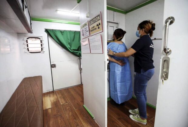 PHOTO: A patient undergoes a free chest X-ray during a national health fair led by the Department of Health in March. STORY: Mental health key to treating TB