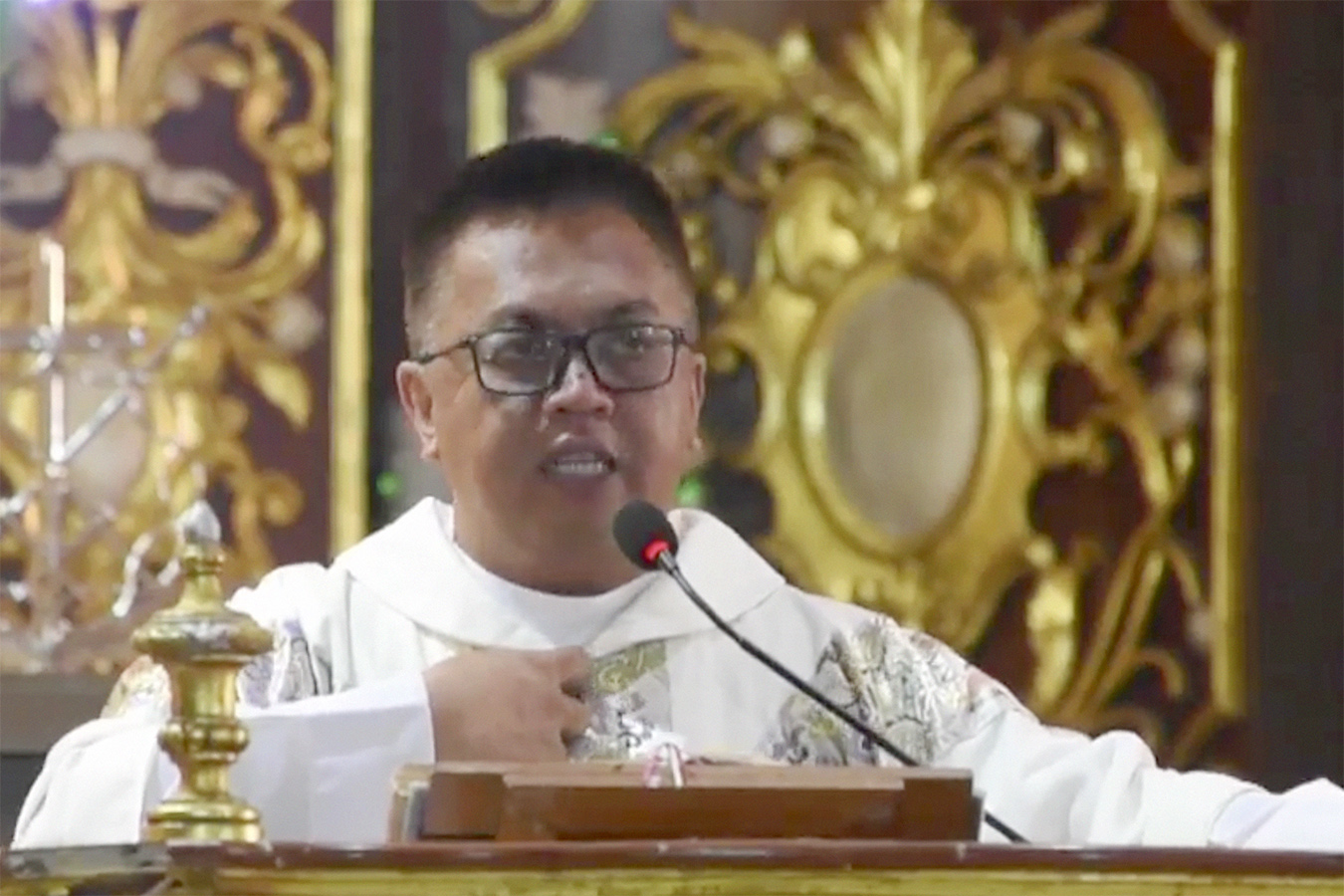 Bishop-elect Luisito Occiano of the Diocese of Virac. SCREENSHOT FROM ARCHDIOCESAN SHRINE OF ST. JOSEPH VIDEO