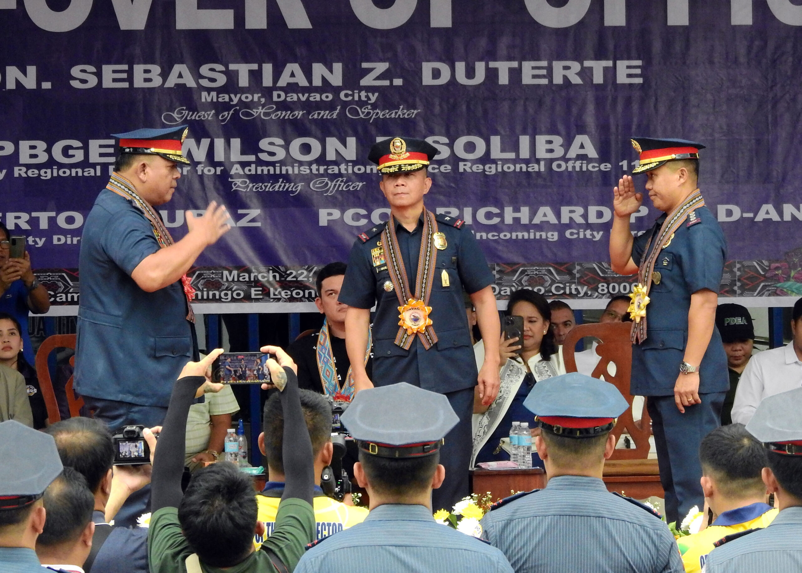 Col. Richard Bad-ang has assumed as the new chief of the Davao City Police Office 
