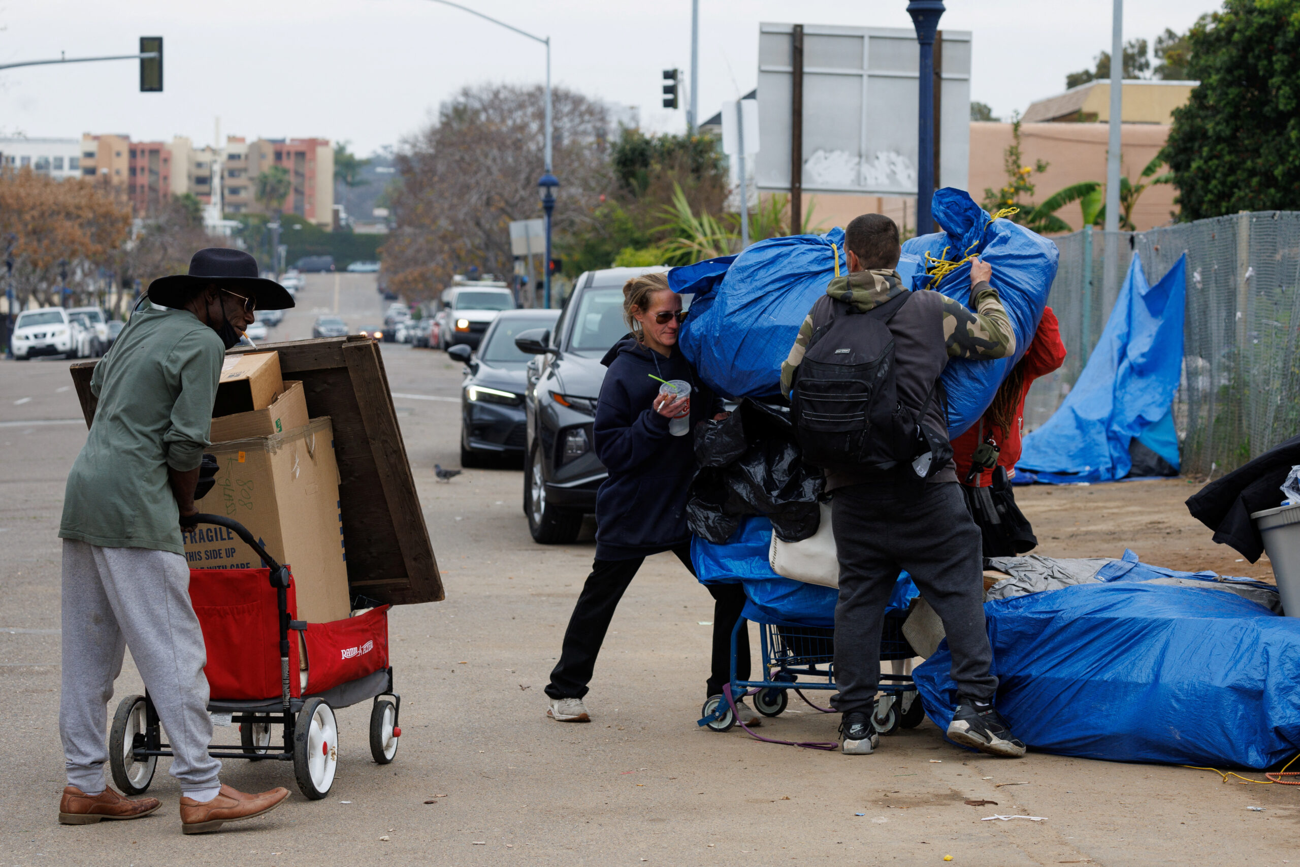 Homeless crackdown California 