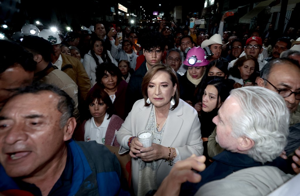 Opposition presidential candidate Xochitl Galvez, of the Fuerza y Corazon por Mexico coalition party
