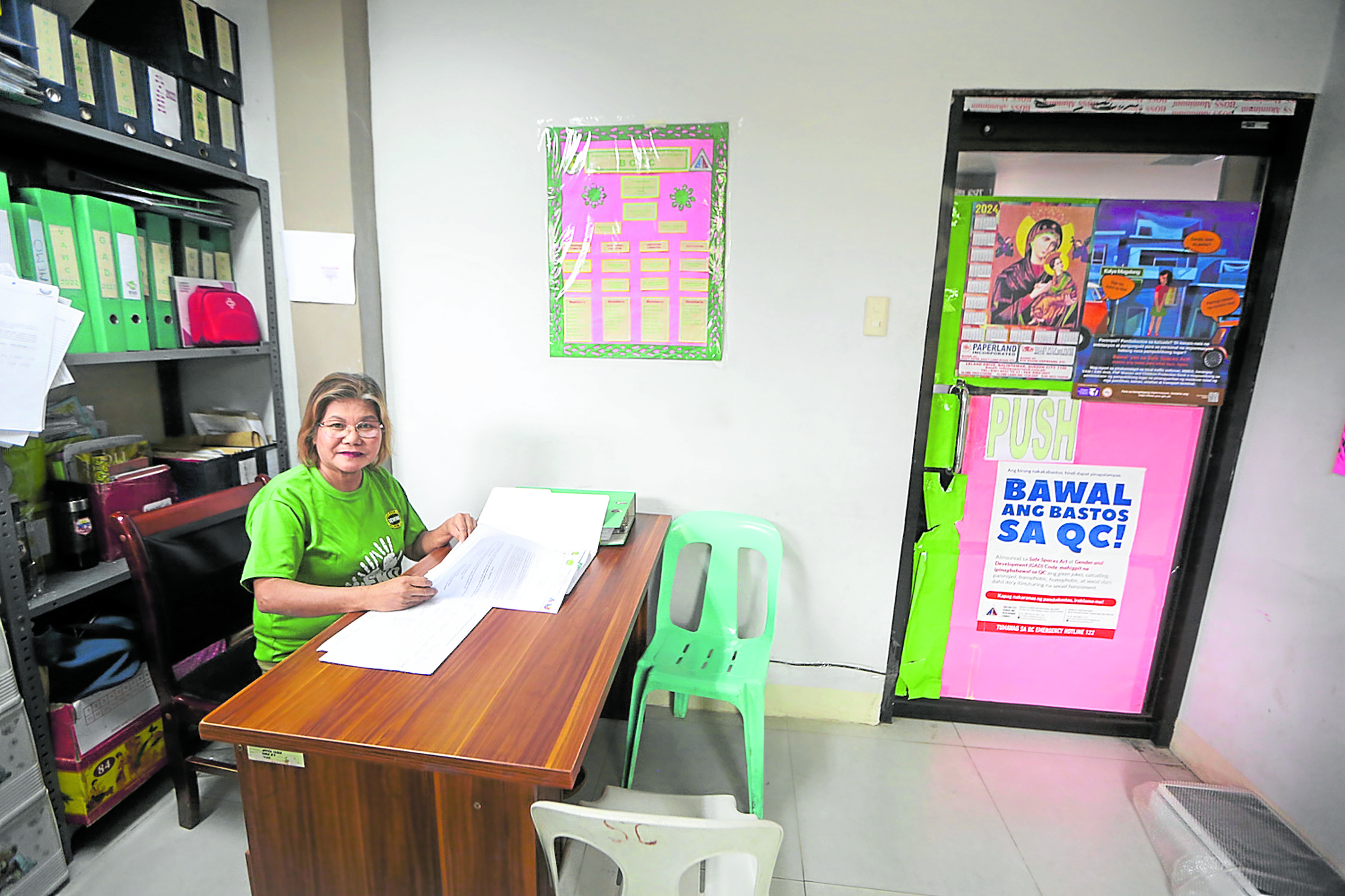 Helma Hidalgo ather office in Barangay Baesa, Quezon City