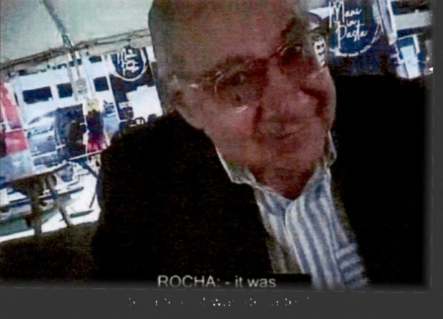 Victor Manuel Rocha, who served as U.S. ambassador to Bolivia from 2000 to 2002, appears during an interview with an FBI undercover employee in Miami
