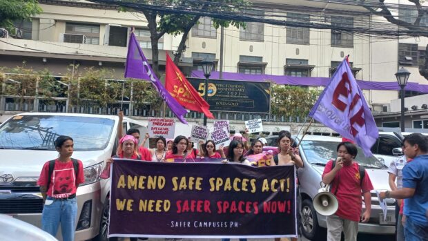 Safer Campuses PH holds a picket at PRC