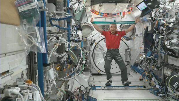 Japan Aerospace Exploration Agency astronaut Satoshi Furukawa performs 14 Asian Try Zero-G experiments from the Asia-Pacific region on the International Space Station. (Photo and caption courtesy of the National Aeronautics and Space Administration/Japan Aerospace Exploration Agency)