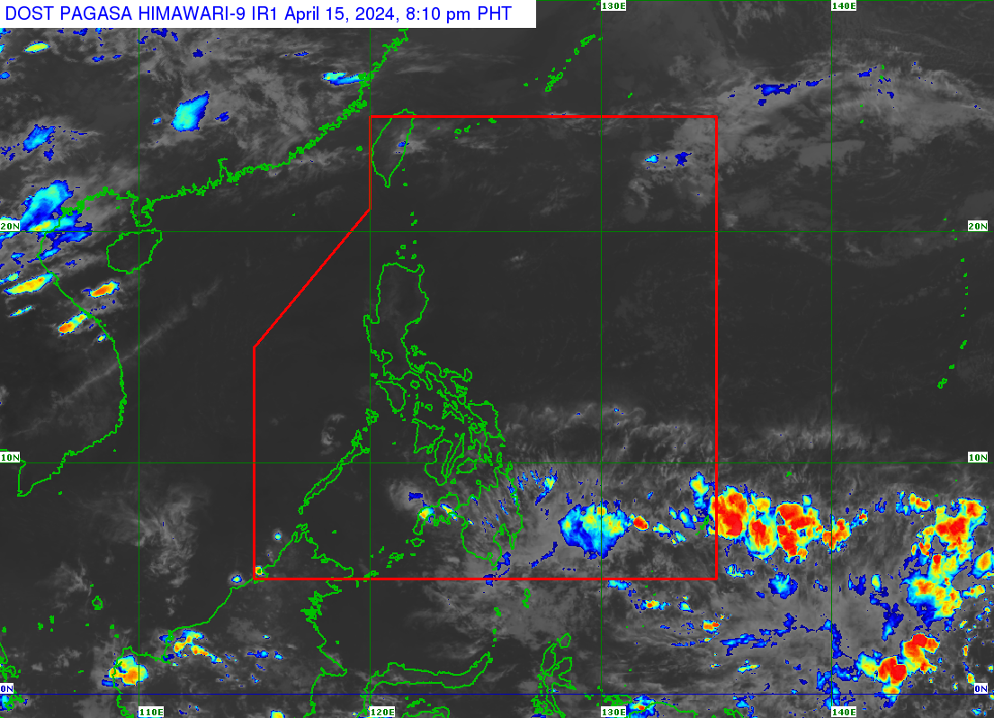 The trough of a low pressure area (LPA) will bring rain over parts of Mindanao on Tuesday, with hot and humid temperatures expected to persist over the rest of the country