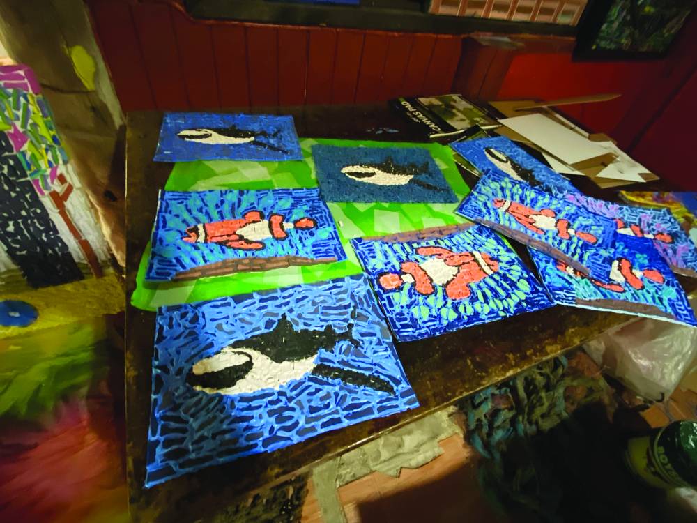 Bohol artist turns sea trash into art