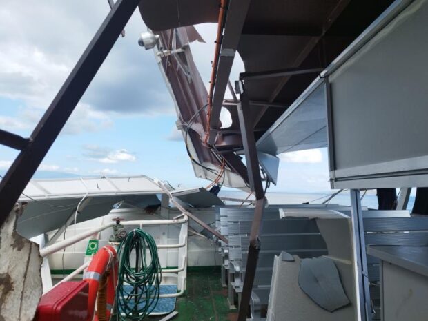 Ship-barge crash near Verde Island in Batangas hurts passenger