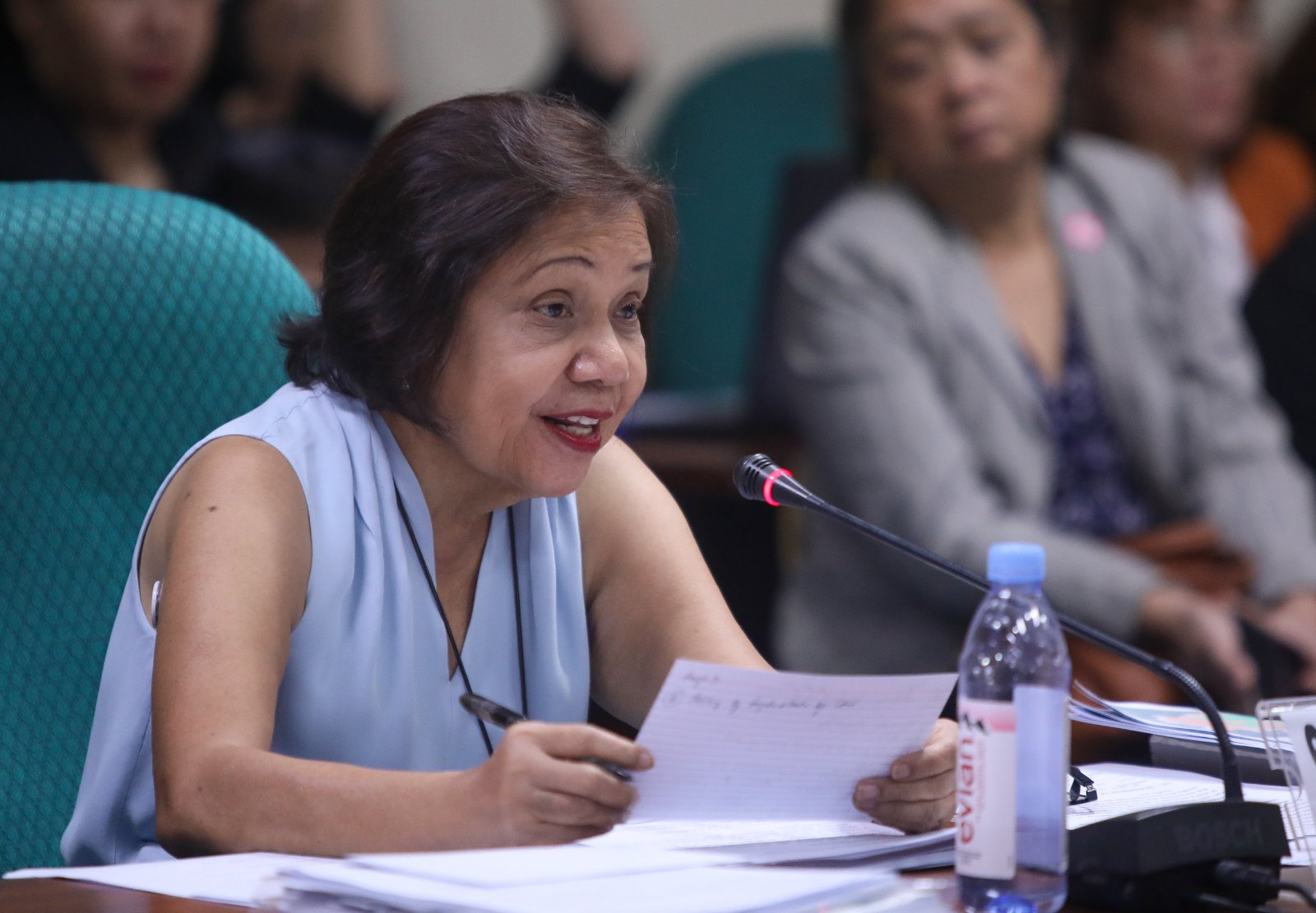There is no one saying to discard the Rice Tariffication Law. These were Senator Cynthia Villar’s words on Thursday