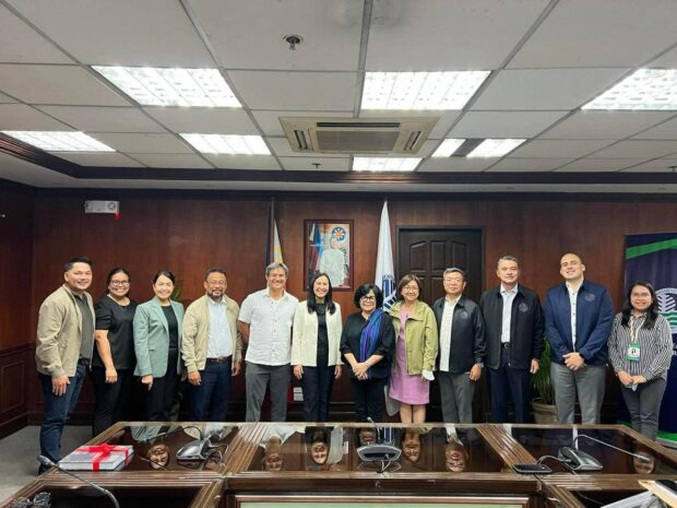 DENR sec Antonia Loyzaga with Mayor Belmonte in their July 2023 meeting on the elevated walkway and other climate goals of the city