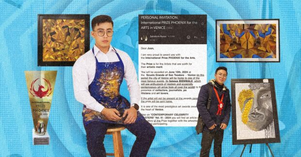 John Paul Francisco Sto. Domingo, 27, is the first Filipino artist to receive the International Prize Phoenix for the Arts in Venice, Italy, on June 12. Photo courtesy of John Paul Francisco Sto. Domingo. 