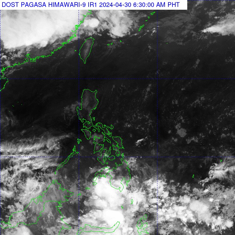 The Philippine Atmospheric, Geophysical and Astronomical Services Administration says that generally fair weather with chances of isolated rains due to easterlies will prevail in most parts of the country on Tuesday. (Photo courtesy of Pagasa)