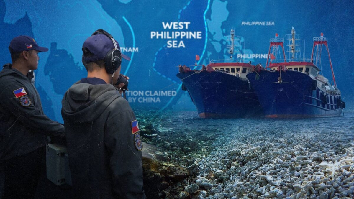 PHOTO: West Philippine Sea composite image STORY: PH ocean health: From bad to worse amid China invasion of WPS