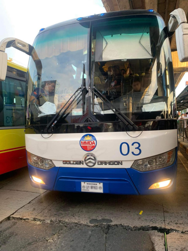 MMDA buses caught violating Edsa busway rules