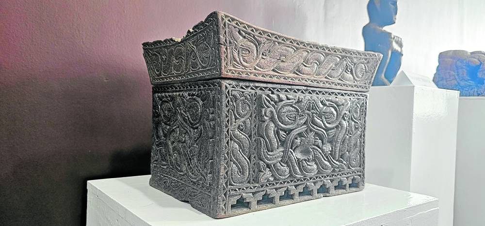RESEARCH SUBJECTThe UNC Museum is still verifying if this intricately carved item featuring a dragon is an ancient burial box.