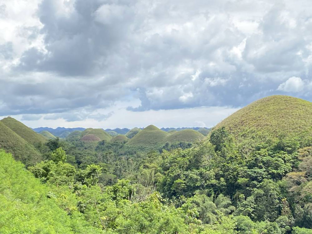 The Chocolate Hills in Bohol.
