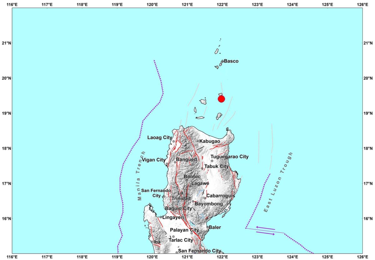 The Philippine Institute of Volcanology and Seismology says a magnitude 4.3 earthquake hit Babuyan Island in Calayan, Cagayan, at 8:11 p.m. on Friday.  